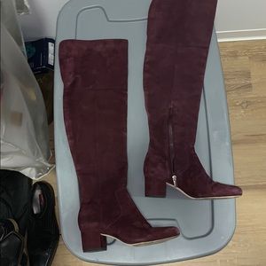 Sam Edelman wine over the knees boots